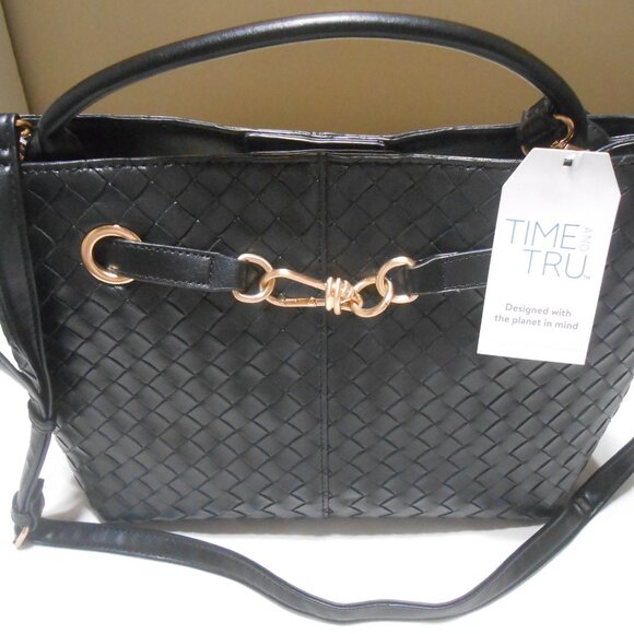 NEW TIME AND TRU HAZEL SATCHEL HANDBAG PURSE w/ GOLD HARDWARE MAGNETIC SNAP 👜🎁 - Picture 1 of 9